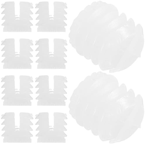 Toddmomy 200 Goujons de Charnière en Nylon Résistant 4x9 Mm Filetage Machine, Chevilles pour Portes D’armoires, Quincaillerie de Montage et Réparation, Kit 200 Pièces Cuisine et Salle