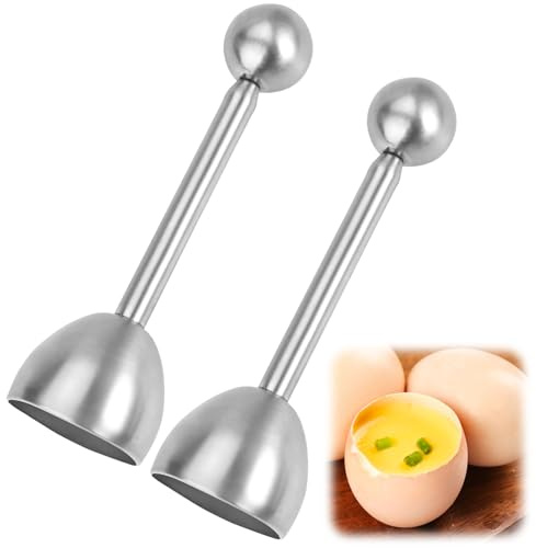 2 Pcs Egg Topper, Stainless Steel Egg Topper for Home Hotel Restaurant | Breakfast Kitchen Tool for Boiled Eggs for Home-Cooked Meals, Bakery Industry, Catering Industry, Diy Crafts