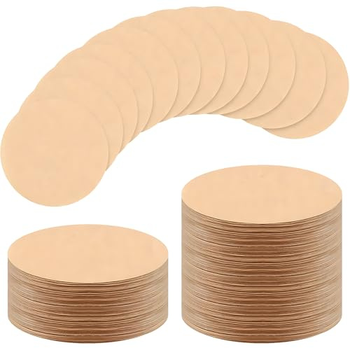800 Pack Coffee Filter Papers 6.4cm, Unbleached Natural Round Coffee Filter Paper for Aeropress Coffee and Espresso Makers