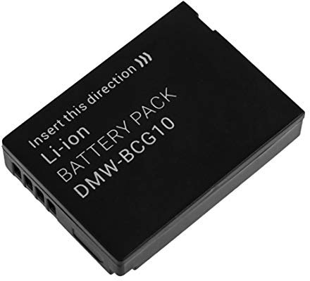Amsahr BT-PANDMWBCG10E-1CT Numérique Remplacement Caméra/Caméscope Batterie pour Panasonic Dmw-Bcg10E/Dmc-Tz8/Zr1/Zr1A/Zr1K/Zr1R/Zr1S Gris
