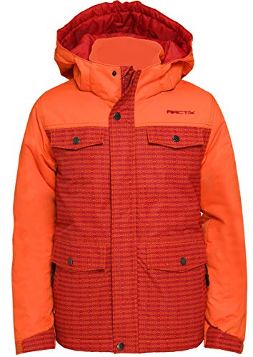 Arctix Kids Slalom Insulated Winter Jacket, Arrowhead Red Orange, Large