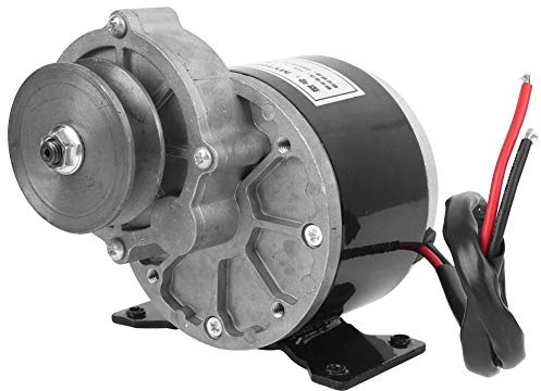 MAGT Getriebemotor 12V 250W, Hochleistungs Elektromotor Langlebiges Reinem Kupfer Riemenscheiben Getriebemotorzubehör für Elektroroller