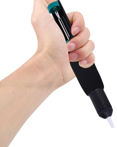 366 D Entlötpumpe Set, Geeignete Schweißhilfswerkzeuge Absorbieren von Zinnschlacke, Antistatisches Manuelles Saugpumpenlot Entfernungswerkzeug mit Rutschfestem Griff.