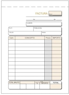 CABLEPELADO Rechnungsbuch | Rechnungsbuch | Rechnungsbuch | Original + 2 Kopien | Lithographisches Papier | geklebt mit Schneidematrix | A6 - (14,8 cm x 10,5 cm) | 25 Sets (75 Blatt)