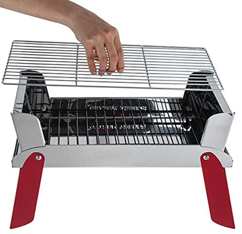 Barbecue da barbecue pieghevole per campeggio, campeggio, picnic, spiaggia, escursioni, terrazza, cortile Tebinzi