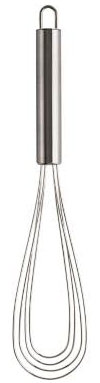 Lakeland Large Flat Whisk with Curved Edges to Reach Into Corners of Pots and Pans. Lies Flat for Storage Dishwasher Safe