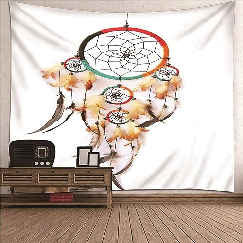 Aotiwe Wandbehang Herbst, Deko Wandbehang Schmetterling und Blume Bunt Tuch Wand aus Polyester Wanddeko Balkon 200x200cm
