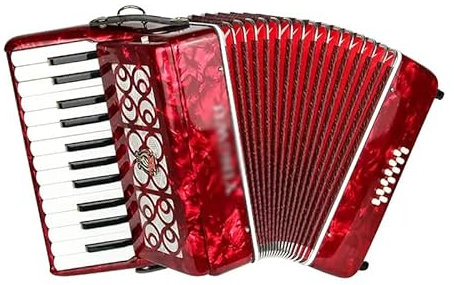 BEdaW Akkordeon 25 Keys 12 Bass -Anfängerinstrument, Rechte/Linke 2 Federnreihen, Geeignet Für Anfänger Zum Spielen des Instruments