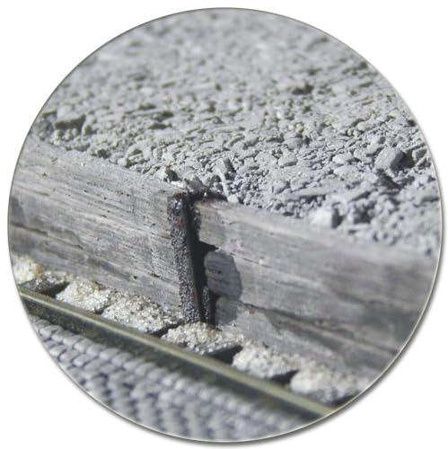 modellbahn-exklusiv Juweela 28383 - Schüttbahnsteig mit Holzschwellen und Gleisprofil, Spur H0, 1:87