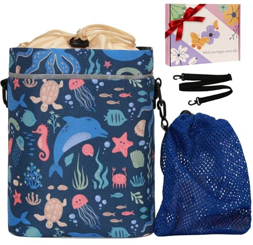 LOCAL LION Bolsa de Manillar para Niños, Cesta de Bicicleta Delantera, Bolso de Manillar con Correa, Cestas de Ciclismo, Bolso de Bicicleta con Diseño Lindo