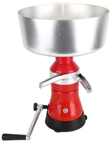 304 Stainless Steel Milk Cream Separator - Home Dairy Farm Use | Manual Cream Separator Milk Separating Machine | Aluminum Alloy Fresh Milk Skimmer