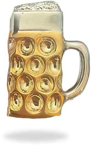 Anstecker Pin Bierkrug Gold Schützenfest - Kompatibel mit Oktoberfest, Bier
