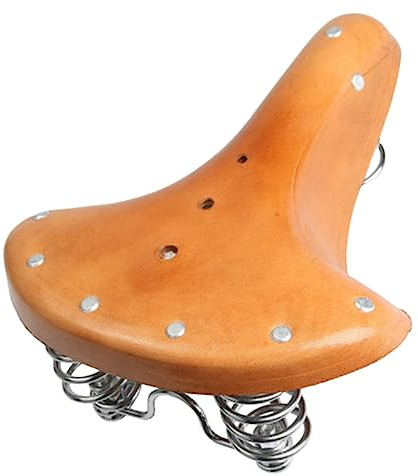 KITANDOVE Sitzkissen Fahrrad kinderfahrrad Sattel bikesattel Fahrradsattel für Tourenrad Bike Sattel Reitsitzkissen Rennrad Mountain Fahrradsattel Retro aus Rindsleder Khaki