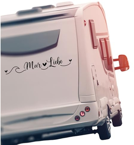 Aufkleber Wohnwagen Wohnmobil Meer Liebe Sticker Camper Camping