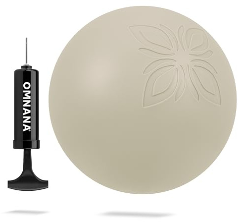 OMNANA® Moon™ Pilatesball – Rutschfester Core-Trainer Ø 21 cm aus Eco-Elite PVC, ABS-Zertifiziert, Pilates & Yoga Balance-Ball, handlich 300 g