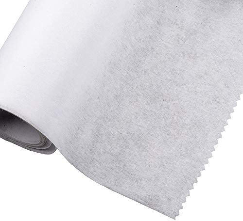 Einlagenstoff zum Aufbügeln/Schmelzen – geringes Gewicht 75 cm breit – 2 m – Weiß (Vlies) [Weiß, schwer, 75 cm breit x 2 m]