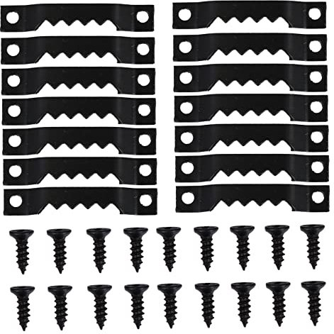 DIYEAH 200pièces Cintre Pour Tableau Support Mural Pour Tableau Crochet Pour Lot De Crochets Muraux à Double Avec Vis