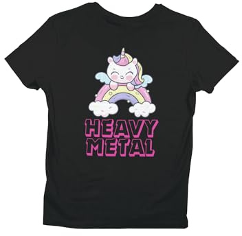 Heavy Metal T-Shirt - Unicorn Cloud Design - Alt Clothing - Unisex, 100% Cotton, Sizes S to 5XL