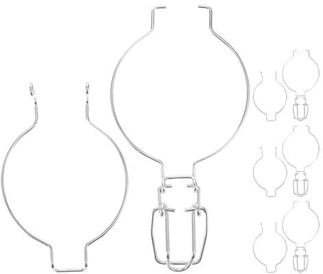 Veemoon 4pcs Mason Jar Metal Sealing Buckle, Glass Canning Jar Seal Wire Clips Wide Mouth Canning Airtight Fastenings Easy to Install and Remove Food Storage (Suitable 6.5/7.5CM Diameter Bottle)