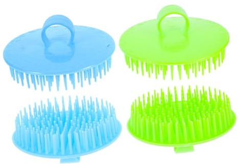 BESTYASH 2 Sätze Handheld Haar Kopfhaut Massagebürsten Shampoo Bürsten Zur Sanften Massage Kopfhaut Fördert Die Durchblutung Langlebig Und Komfortabel Verschiedenen Farben 4 Stücke * 2