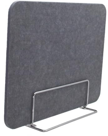 Lot de 2 séparateurs de bureau autoportants, panneaux acoustiques amovibles sans perçage et réduction du bruit, pour étudiants et salles de classe, gris, 30 x 90 cm