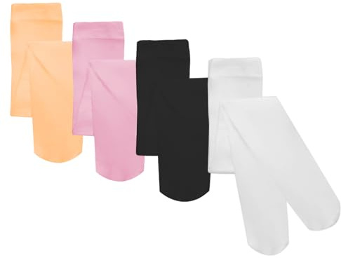 Gvhntk 4 Pairs Girls Dance Tights Soft Velvet Tights Ballet Uniform Student School Tight Multiple Colors