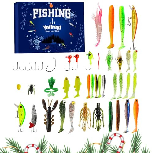 Calendario De Adviento De Para La Navidad | Juego De 24 Señuelos De Para La Cuenta Atrás Navideña | Equipo De Para Abuelo Hombre Padre Adolescente Adulto Amigo | Actividades En