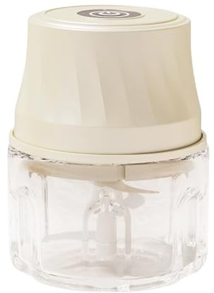 Hogvinnatil Mini tritatutto per aglio, 350 ml, utensili da cucina ad alta velocità, mini tritatutto e tritatutto per alimenti e aglio, per verdure frutta insalata