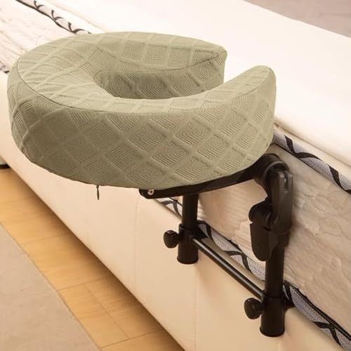 Massage kopfstütze für bett Kopfstütze Bett Home Mattress Top Kit Verstellbare Gesichtskissen Massageliege zu Hause Gesicht nach unten Kissen Augenoperationen Wiege & Halterung(16.54X10.63inch,Green)