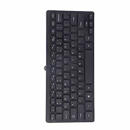 Dioche Clavier USB Mini Clavier Multimédia Filaire USB étanche - Conception Compacte pour Ordinateur Portable - Câble de 1,1 M de Long Compatible avec la Plupart des Appareils - Durable et