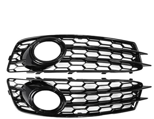 HNVCYT Auto Frontstoßstange Nebelscheinwerfer Mesh Grille Nebelscheinwerfer Wabenabdeckung Für Audi A3 8P S-Line 2009-2012 8P0807682 8P0807681 Auto Nebelscheinwerfer Abdeckung
