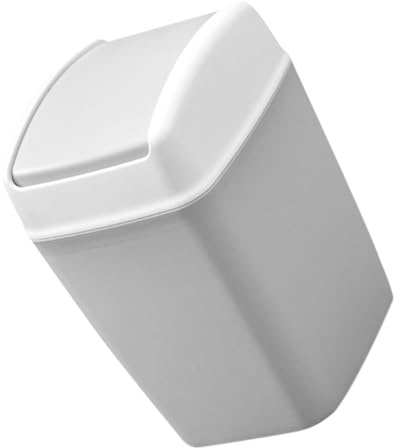 Yardwe Cestino con Coperchio a Ribalta in Hips per Cucina e Ufficio, Struttura Robusta e Design Salvaspazio per Organizzare Rifiuti Domestici