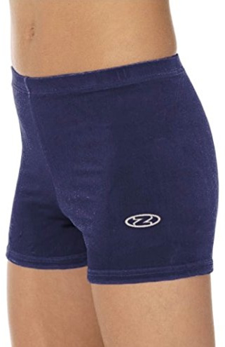 the zone Smooth Velour Gymnastics Dance Shorts Z106SM (Navy, 30 (9-10 years))
