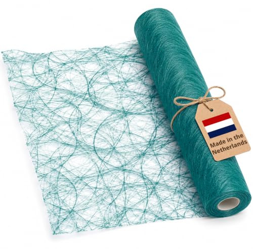 DecoHomeTextil Deco Netz Tischläufer Türkis 30 cm x 5 Meter | Tischband Table Runner Deko Dekoration Schmücken