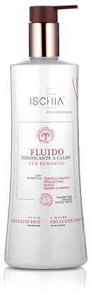 Ischia eau Thermale [500 ml.] Fluido per Bendaggi a Caldo - Uso Professionale - Azione Termoattiva - Trattamento di accumuli adiposi e della cellulite dura o compatta. - Nickel Tested