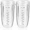 Replacement Parts 32oz Blender Cups (2 Packs) Replacement Blender Cups Compatible with NutriBullet 600w and 900w Blender