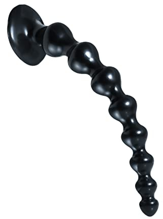 Silikon Anal Kugelkette Analplug Hosed Analspielzeug Dildo Groß Penis Dildo 36cm, Masturbation Sex Spielzeug G-Punkt Stimulation Lang Analdildo für Frauen, Paare, Männer / Schwarz