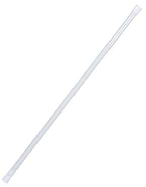 Ausla Tringle à Rideau Télescopique en Métal, Extensible 105-190cm, Sans Perçage, avec Patins Antidérapants pour Salle de Bain, Chambre, Cuisine, Salon