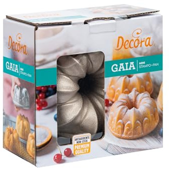 Decora 0080117 MINI-MOULE A GATEAU Ø 10 X 5 H CM GAIA EN ALUMINIUM MOULE SOUS PRESSION