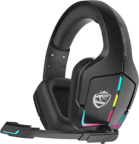 Corsehild Casque de Jeu Casque PS4 Casque Xbox One avec Son Surround 7.1, Micro antibruit et lumière LED Compatible avec Xbox One, PS3, PS4, PS5, PC
