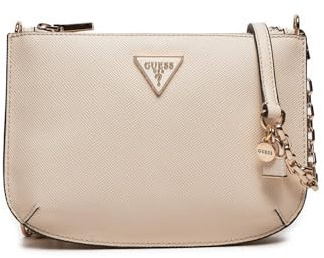 GUESS Damen Ilia Doppelfach Reißverschluss, Crossbody Top Zip, Stein