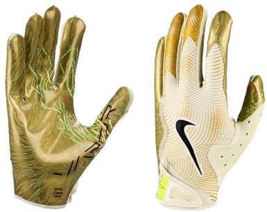 Nike Vapor Jet 8.0 Fußballhandschuhe Sea Glass | Metallisch Gold | Schwarz Medium