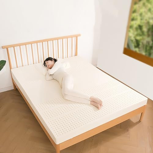 ABJGHYUT Naturlatexmatratzen, Massagematratze, Einzel-/Doppelmatratze, Hotelmatratze, Familienmatratze, volle Größe – 1/2/3/4 Zoll – Bio-Bezug inklusive,5cm,135x200cm