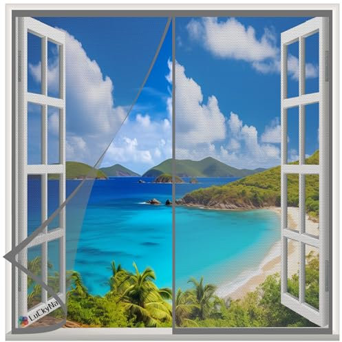 Fliegengitter Tür Magnet Insektenschutz Tür 165x110cm Grau Polyester Lamellenvorhang-mit Klettband Klettverschluss Klemmleiste Fliegenvorhang -Kinderleichte Klebemontage