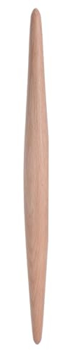QUARKZMAN Mattarello 13,6 x 1,1 Puntato Liscio Rullo Cucina Antiaderente in Legno di Faggio Mattarelli Piccoli per Cottura Impasto Pasticceria Pizza Fondente Strumenti