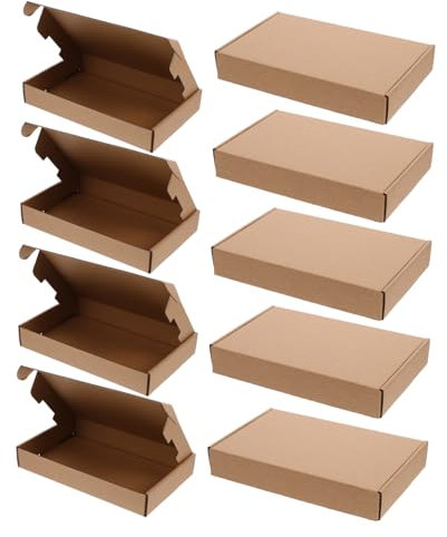 OSOLADY 10stücke Stabile Flugzeug-design Versandboxen Aus Kraftpapier Für Kleine Unternehmen Und Versand Von Büchern Oder Elektronik