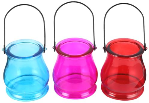 Yardwe 3stücke Hydroponik-Flasche Hydrokultur-vase Hängeflasche Aus Hochwertigem Material Blumentopf Für Wasserpflanzen Für Küche Und