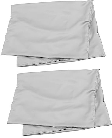 Cabilock 2 Stück Kissenbezüge Aus Waschbarem Kunstseidenstoff Kühlend Und Einfarbig 51x92cm Atmungsaktiv Für Schlafzimmer Und Zuhause