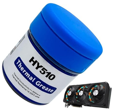 Pasta térmica de disipador térmico - 20 g de alta pasta de CPU de conductividad térmica alta, grasa conductora para procesadores de enfriamiento/tarjetas gráficas/disipadores de calor, compuesto térmi