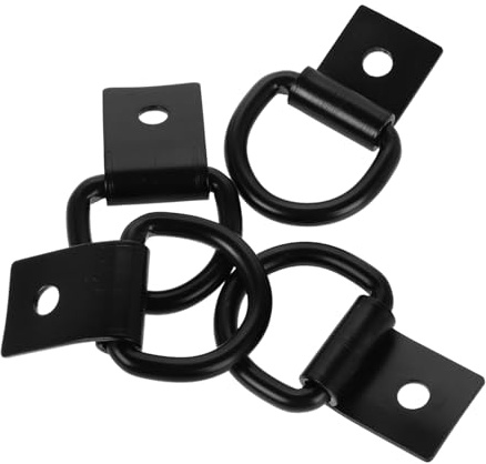 DRESSOOS 4pcs d Ring Tie down Anchor Hooks Heavy Duty d Ring Hooks for Trailer Cover Securing Gear Trailer Anchors for